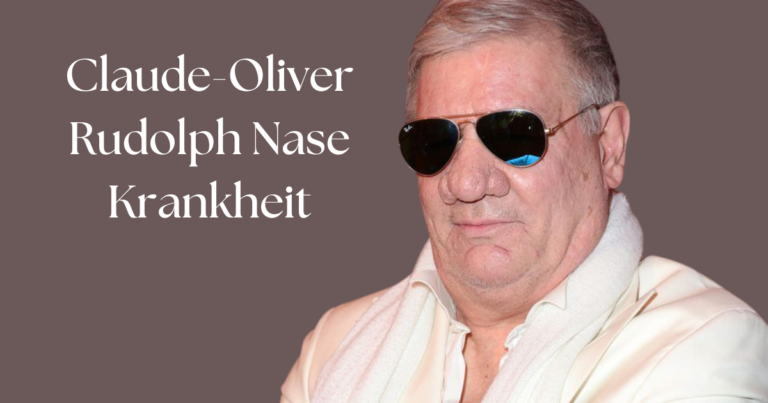 Claude-Oliver Rudolph Nase Krankheit